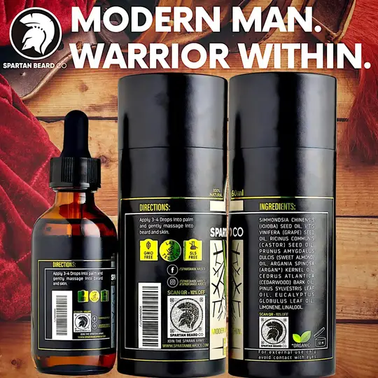 𝗦𝗣𝗔𝗥𝗧𝗔𝗡 𝗕𝗘𝗔𝗥𝗗™ Oil (80 % Rabatt – Erste Bestellung)